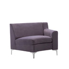 136 Samt-Halbrundsofa Modulares Kurven-Sofa