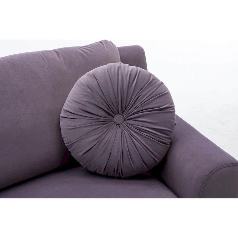 136 Samt-Halbrundsofa Modulares Kurven-Sofa