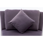 136 Samt-Halbrundsofa Modulares Kurven-Sofa