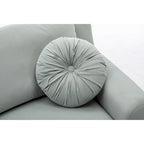 136 Samt-Halbrundsofa Modulares Kurven-Sofa