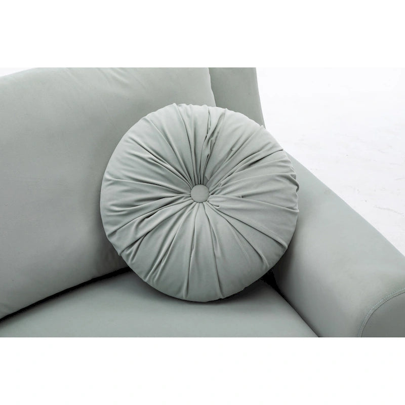 136 Samt-Halbrundsofa Modulares Kurven-Sofa