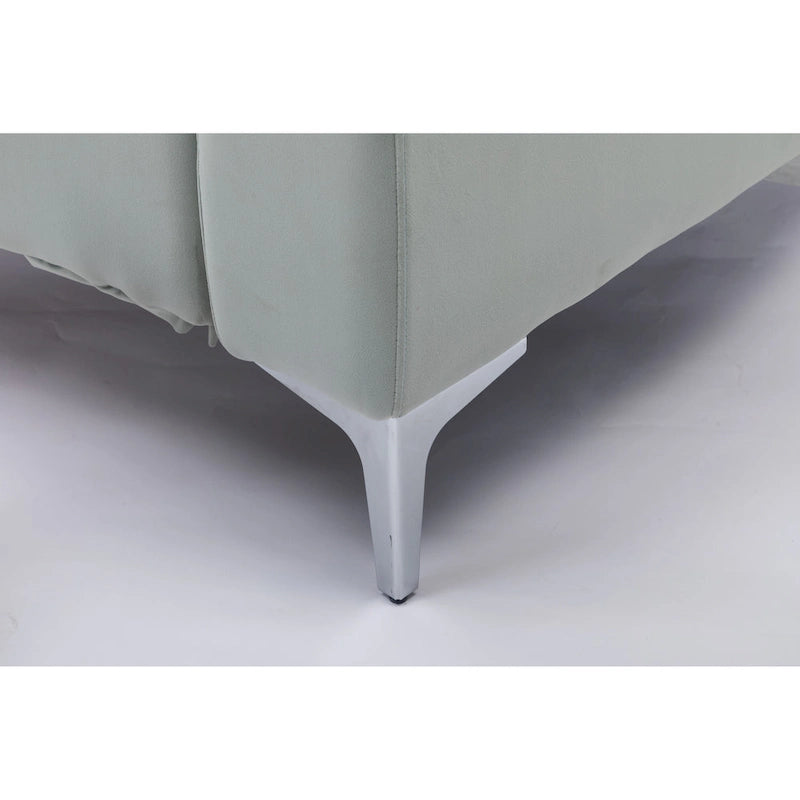136 Samt-Halbrundsofa Modulares Kurven-Sofa