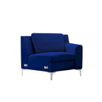 136 Samt-Halbrundsofa Modulares Kurven-Sofa