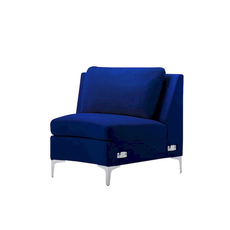136 Samt-Halbrundsofa Modulares Kurven-Sofa