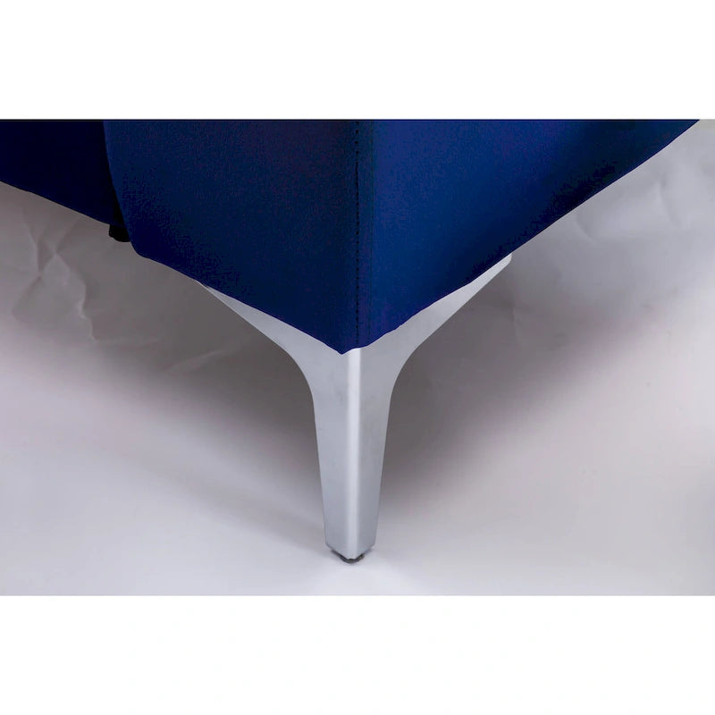 136 Samt-Halbrundsofa Modulares Kurven-Sofa