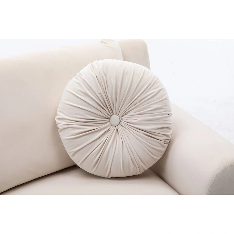 136 Samt-Halbrundsofa Modulares Kurven-Sofa