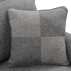 Nele L-förmiges Ecksofa mit Übergangs-Leinenstoff von Furniture of America