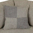 Nele L-förmiges Ecksofa mit Übergangs-Leinenstoff von Furniture of America