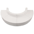 4-teiliges LeatherSoft Modulares Empfangssystem mit straffer Rückenlehne & Sitzfläche – 105B x 25,25 - 52,5T x 27H