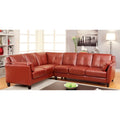 Modulares Plüsch-Sektionalsofa aus Kunstleder