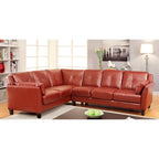 Modulares Plüsch-Sektionalsofa aus Kunstleder