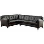 Modulares Plüsch-Sektionalsofa aus Kunstleder