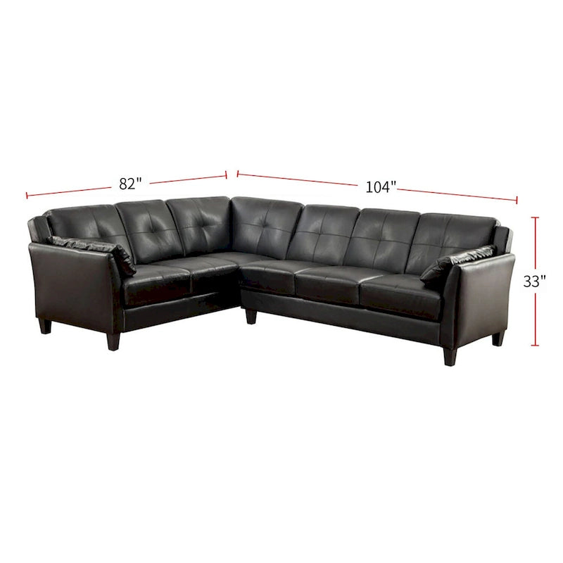 Modulares Plüsch-Sektionalsofa aus Kunstleder