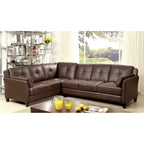 Modulares Plüsch-Sektionalsofa aus Kunstleder