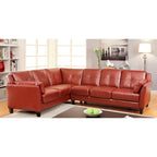Modulares Plüsch-Sektionalsofa aus Kunstleder