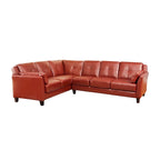 Modulares Plüsch-Sektionalsofa aus Kunstleder