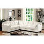 Modulares Plüsch-Sektionalsofa aus Kunstleder