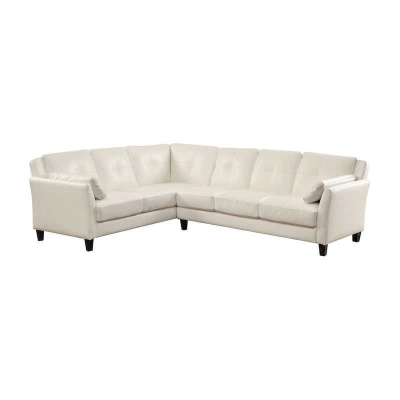 Modulares Plüsch-Sektionalsofa aus Kunstleder