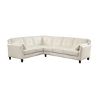 Modulares Plüsch-Sektionalsofa aus Kunstleder
