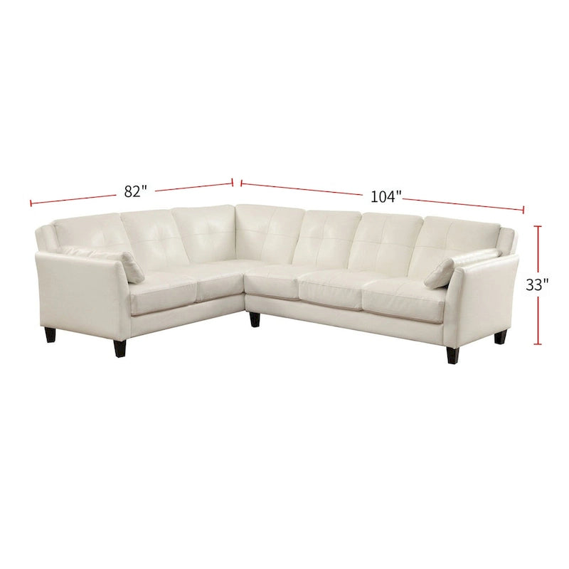 Modulares Plüsch-Sektionalsofa aus Kunstleder