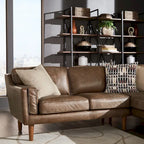 Darius Tan Ledersofa mit Recamiere von iNSPIRE Q Modern