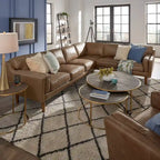 Darius Tan Ledersofa mit Recamiere von iNSPIRE Q Modern