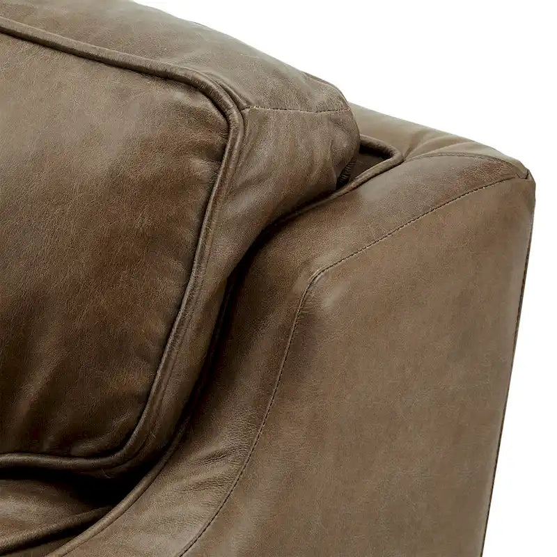 Darius Tan Ledersofa mit Recamiere von iNSPIRE Q Modern