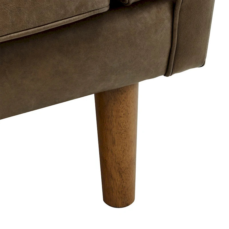 Darius Tan Ledersofa mit Recamiere von iNSPIRE Q Modern