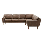 Darius Tan Ledersofa mit Recamiere von iNSPIRE Q Modern