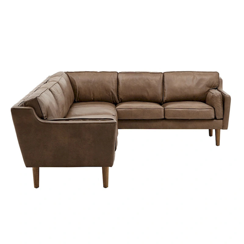 Darius Tan Ledersofa mit Recamiere von iNSPIRE Q Modern