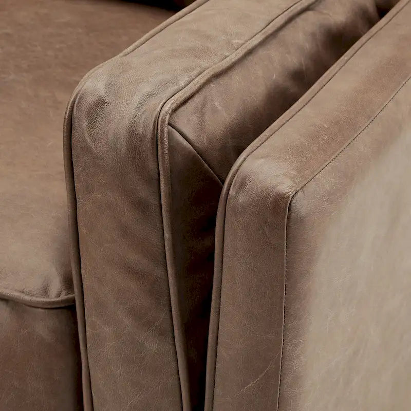 Darius Tan Ledersofa mit Recamiere von iNSPIRE Q Modern