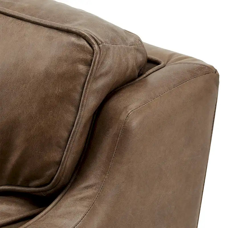 Darius Tan Ledersofa mit Recamiere von iNSPIRE Q Modern