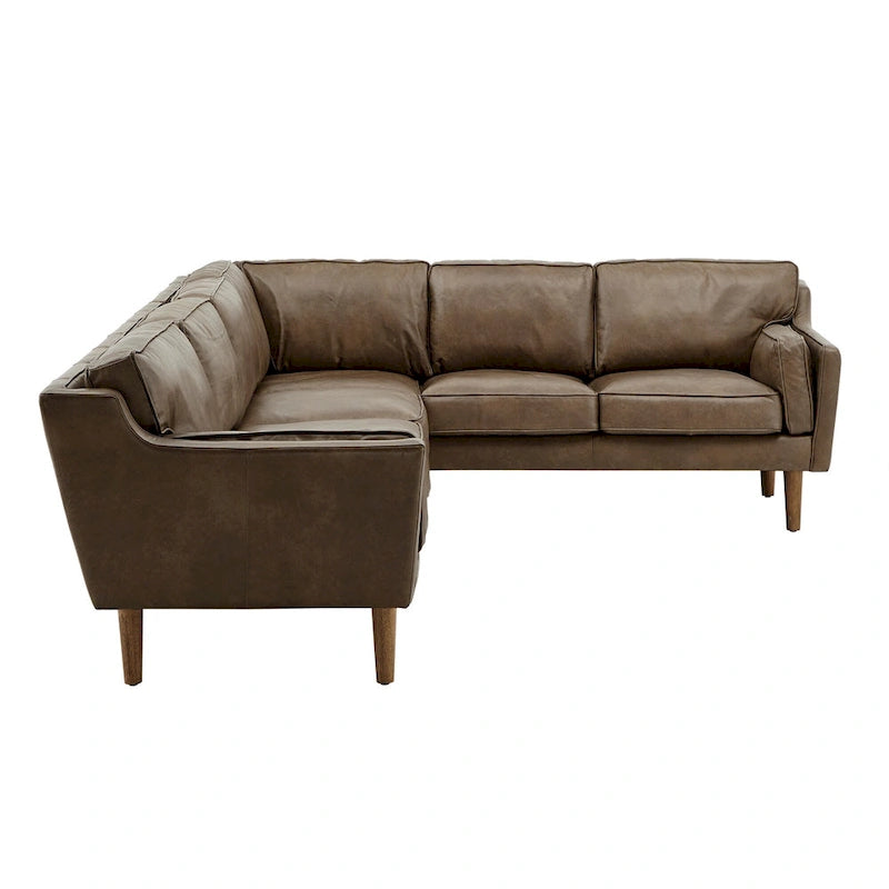 Darius Tan Ledersofa mit Recamiere von iNSPIRE Q Modern