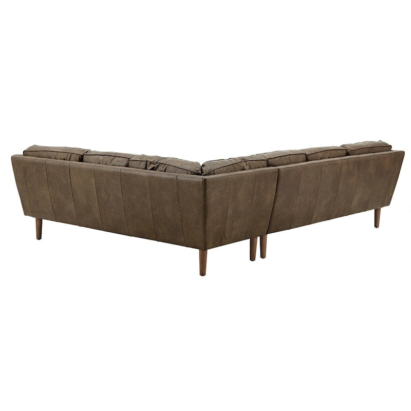 Darius Tan Ledersofa mit Recamiere von iNSPIRE Q Modern