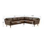Darius Tan Ledersofa mit Recamiere von iNSPIRE Q Modern