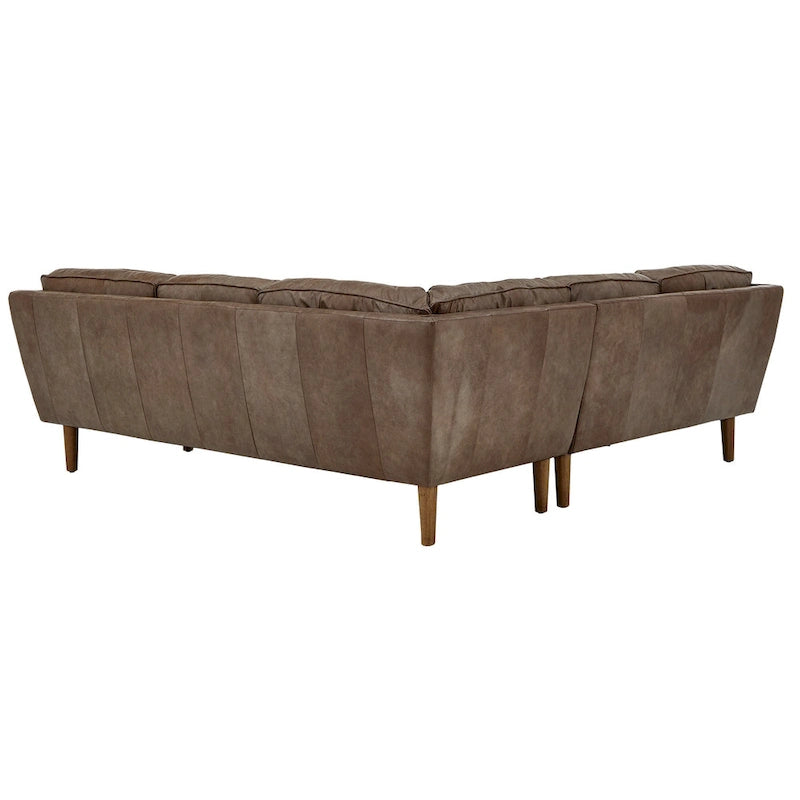 Darius Tan Ledersofa mit Recamiere von iNSPIRE Q Modern