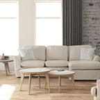 Gami Transitional Ecksofa mit Stoffbezug und Husse von Furniture of America