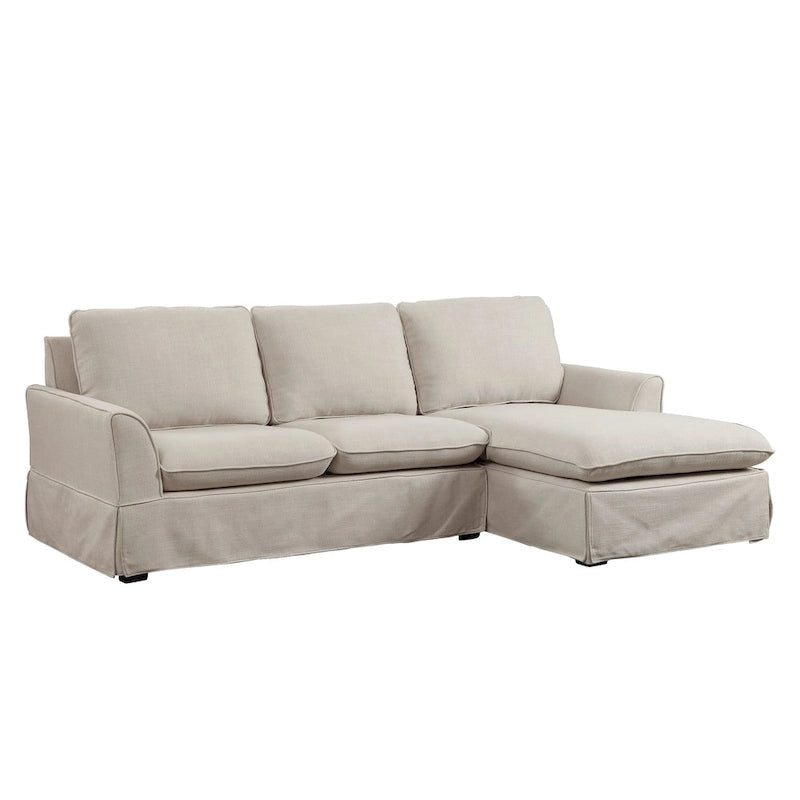Gami Transitional Ecksofa mit Stoffbezug und Husse von Furniture of America