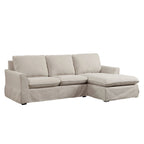Gami Transitional Ecksofa mit Stoffbezug und Husse von Furniture of America