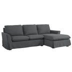 Gami Transitional Ecksofa mit Stoffbezug und Husse von Furniture of America