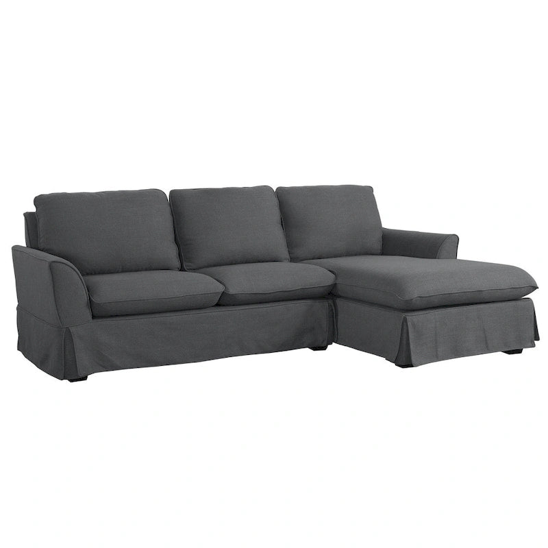 Gami Transitional Ecksofa mit Stoffbezug und Husse von Furniture of America