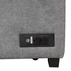 Nestfair 2-in-1 Ausziehbares Schlafsofa L-förmige Couch mit Aufbewahrungshocker