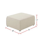 Modulares Sektionssofa mit Ottoman