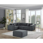 Modulares Sektionssofa mit Ottoman