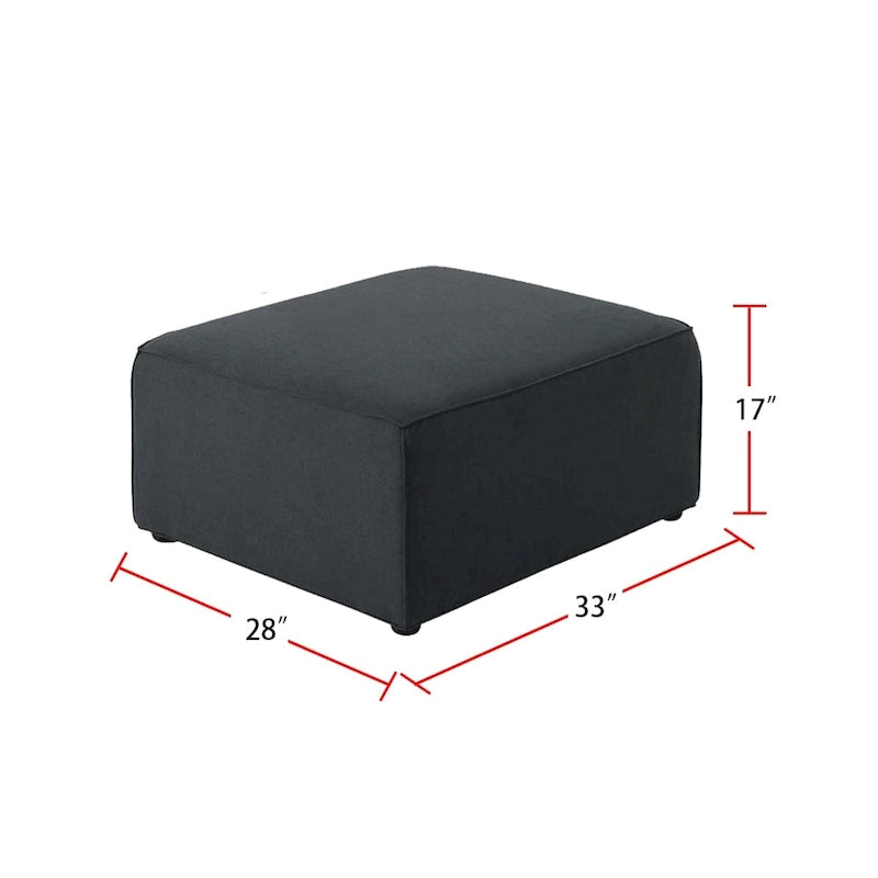 Modulares Sektionssofa mit Ottoman
