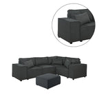 Modulares Sektionssofa mit Ottoman