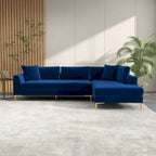 Mid Century Modern Samt Ecksofa