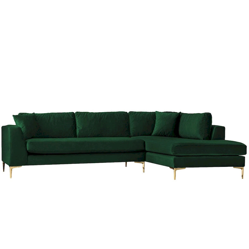 Mid Century Modern Samt Ecksofa