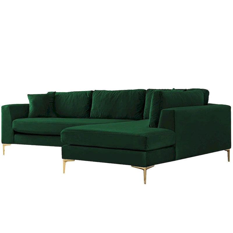 Mid Century Modern Samt Ecksofa
