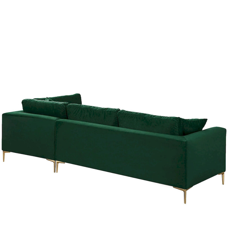 Mid Century Modern Samt Ecksofa